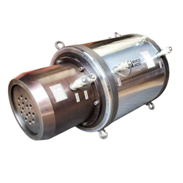 Multi Strand Stressing Jacks for concrete structures and ground anchors. Ideal for construction and engineering projects.