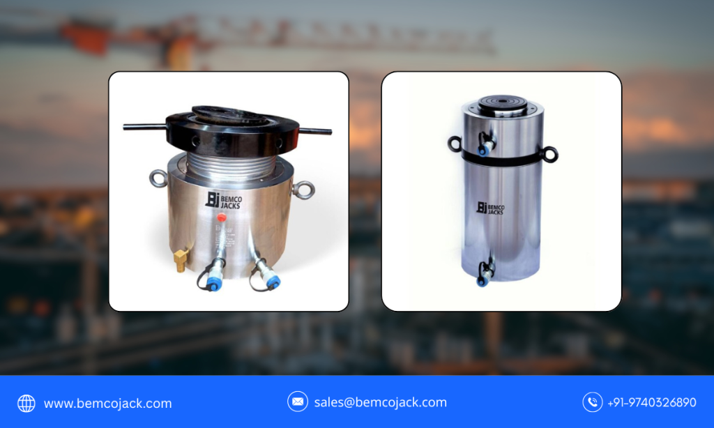 Double acting hydraulic cylinder