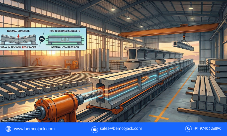 pre-tensioned concrete