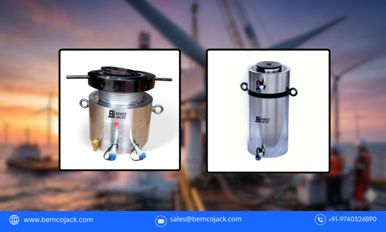 hydraulic jacks for wind turbine